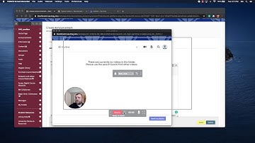 Blackboard Announcement with Embedded VidGrid Video