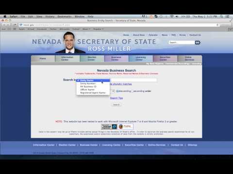 Nevada Secretary of State Business Search