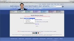 Nevada Secretary of State Business Search 