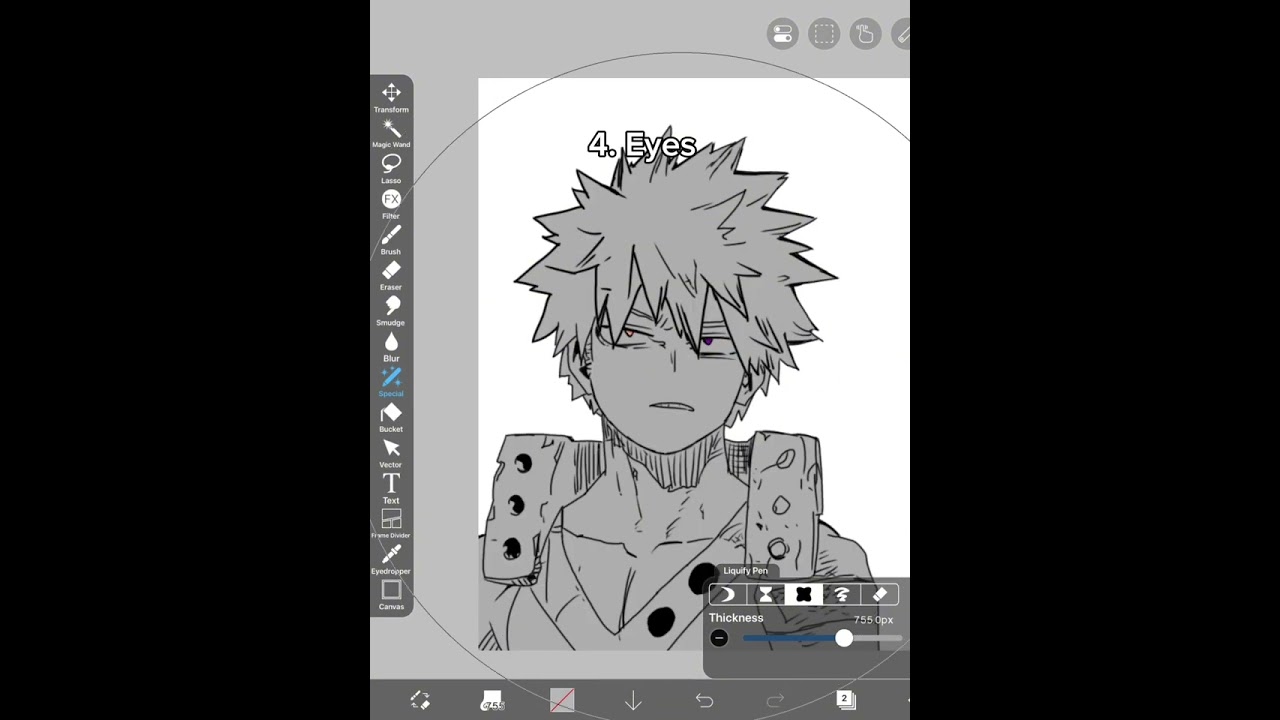 Recoloring Bakugo !!  reposting ;-; | 