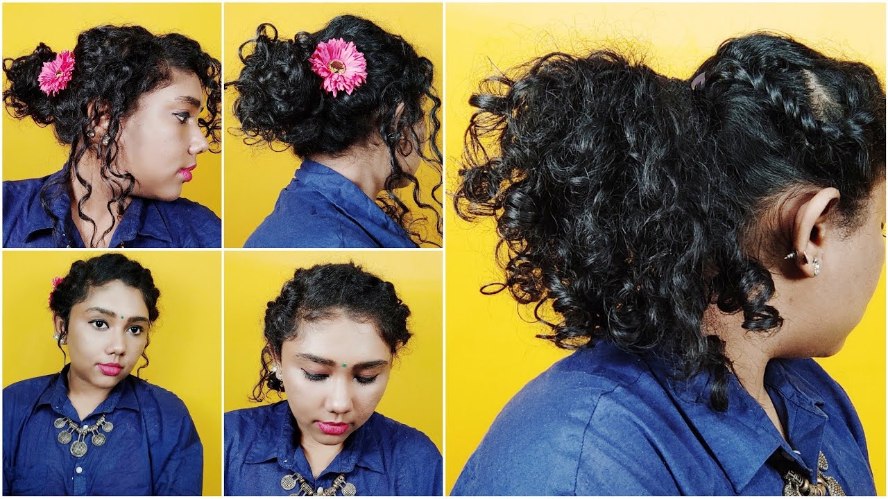 8. Curly Hair Hairstyles for Weddings and Special Events - wide 5