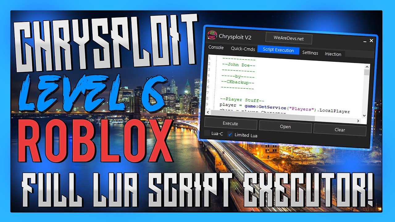 Script Executor Roblox Download 2018 For Mac - level 7 lua c script executor download roblox