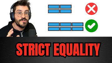 Always use STRICT EQUALITY