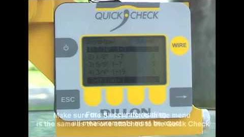 Dillon Quick Check Tension Meter Operation