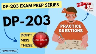 DP-203 Exam Tutorial🔥IMPORTANT TOPICS🔥| Data Engineering on Microsoft Azure | Review | PDF | UPDATED