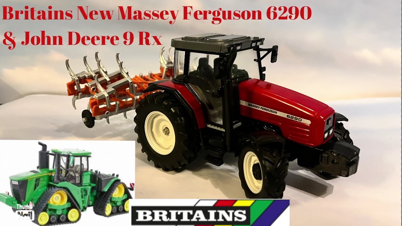 Model Review on The Newly Released 1/32 Britains Massey Ferguson 6290 & John Deere 9RX!