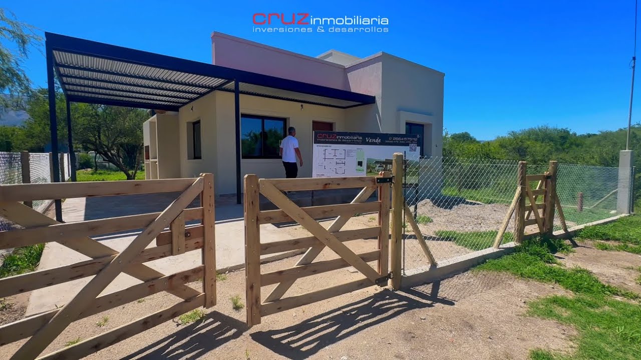 CASA a ESTRENAR de 88m2 en la Villa de Merlo. U$D 69.000.-