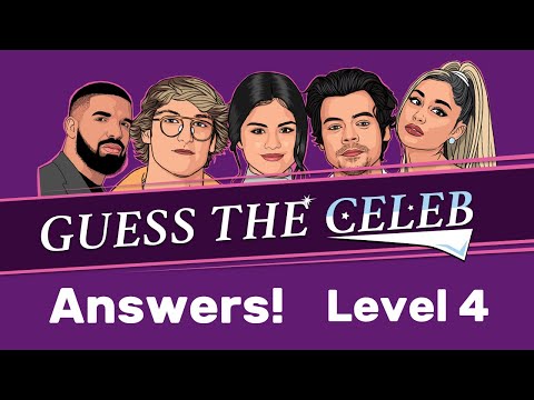 Quiz: Guess the Celeb 2021 - Worldwide - Answers - Level 4