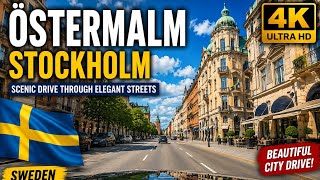 Driving Through Östermalm, Stockholm in 4K UHD | One of Europe's Most Beautiful Districts