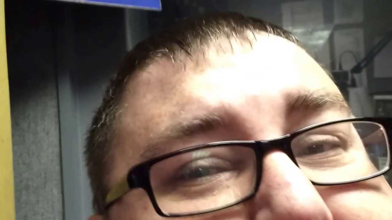 Me live on the desk at Sun fm studio