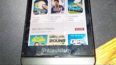 Blackberry 10.2.1 Leaked Running Google PlayStore