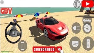 Ferrari Car Driving Long Beaches ll Indian Car Game Simulator 3D #game #gaming #car screenshot 4