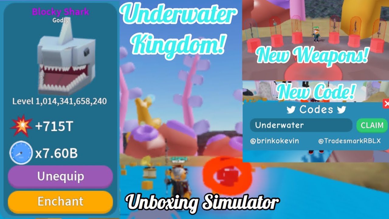 Underwater Kingdom Roblox Unboxing Simulator Youtube - coffee canyon roblox unboxing simulator youtube