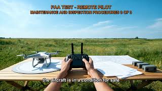 FAA TEST - REMOTE PILOT - MAINTENANCE AND INSPECTION PROCEDURES Q1215, Q1216 (3-3)