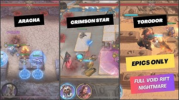 Epics Only! Full Torodor week - All Floors Void Rift Nightmare | [WoR (Watcher of Realms)] | 🦊