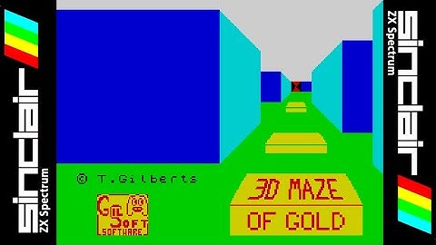 3D MAZE OF GOLD (1982) Walkthrough, ZX Spectrum