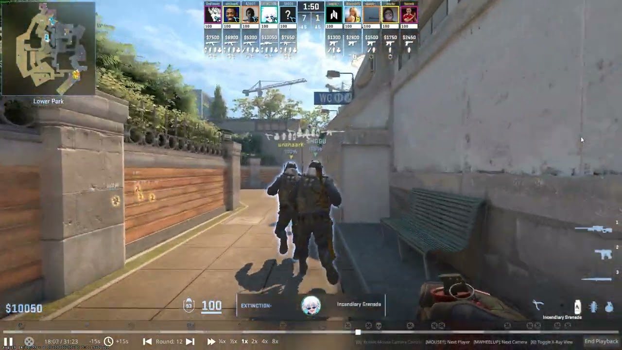 Overpass A fountain/playground smoke molly flash default