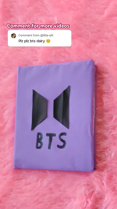 Diy BTS diary 💜 #btsarmy #shorts #ytshorts #trending #viralvideo #btsdiary #backtoschool #papercraft