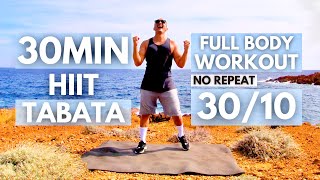 Tabata Hiit 30MIN 🔥NO REPEAT🔥 Full Body Workout / Tabata 30/10