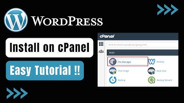 How to Install WordPress on cPanel !