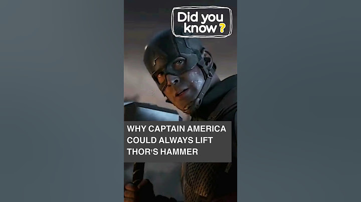 Why Captain America could always lift Thor’s hammer