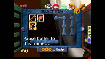 Zelda OoT B1 SKIP Deku Tree Frame Buffer TUTORIAL
