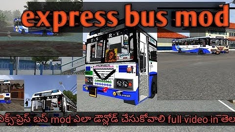 tsrtc express bus mod download now for bus simulator Indonesia in telugu #bussid#viral