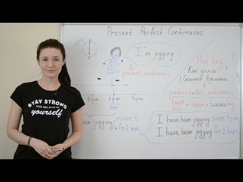 Present Perfect Continuous. Настоящее совершенное длительное время.