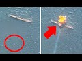 Argentina Hits British Ship With Missile - Aerial Footage