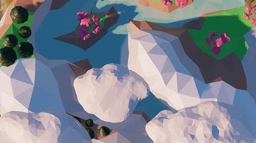 Low-Poly Island Sculpt - Blender 2.8 Eevee