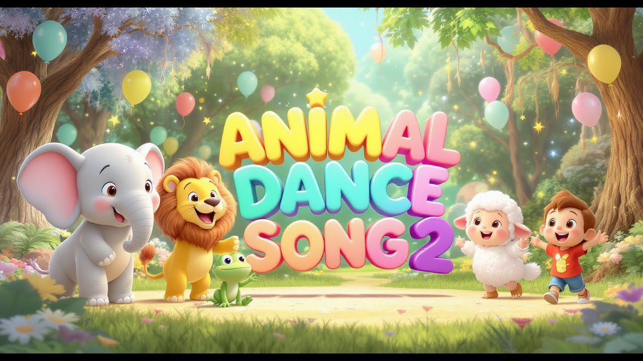 Animal Dance Song 2 🐶🦁 | Dance & Sing with Animals | Fun Kids Songs