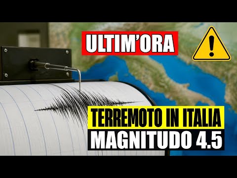 Video TERREMOTO IN ITALIA: FORTE SCOSSA DI TERREMOTO, MAGNITUDO 4.5. AVVERTITA IN DIVERSI COMUNI