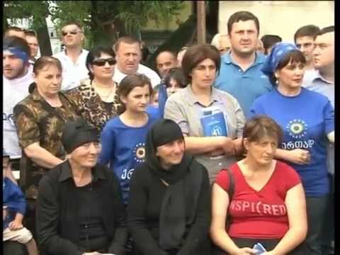 ედიშერ თოლორაია დარჩელის მოსახლეობას შეხვდა.