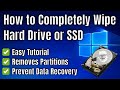 How to Completely Wipe a Hard Drive or SSD