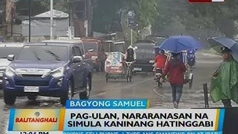 Pag-ulan, nararanasan na simula kaninang hatingggabi