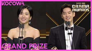 Grand Prize Winners: Lee Je Hoon & Kim Tae Ri | 2023 SBS Drama Awards | KOCOWA 