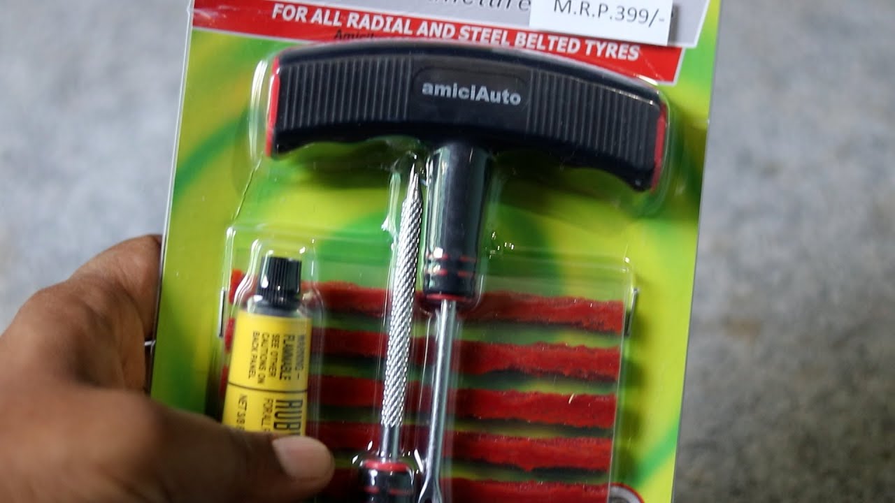 Best Tubeless Tyre Puncture Repair Tools Kit (Unboxing)