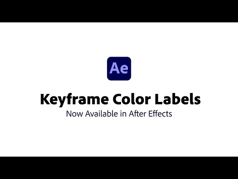 Keyframe Color Labels in After Effects