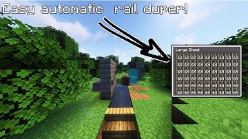 1.19+ Minecraft Simple automatic rail duper! INFINITE rails!