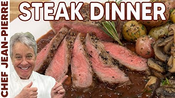 Steak with a Red Wine Reduction - Chef Jean-Pierre