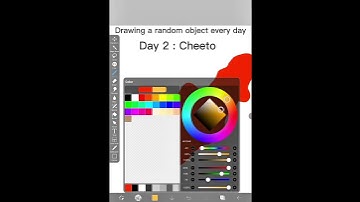 Drawing a random object every day day 2 : cheeto