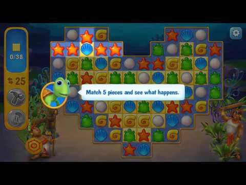 Fishdom level 3 Gameplay (iOS Android)