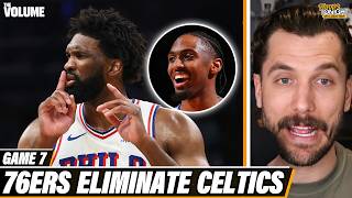 Joel Embiid &amp; Tyrese Maxey DOMINANT in wild Game 7 win vs. Jaylen Brown | 76ers-Celtics Reaction