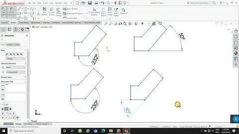 Solidworks Angular Dimensions
