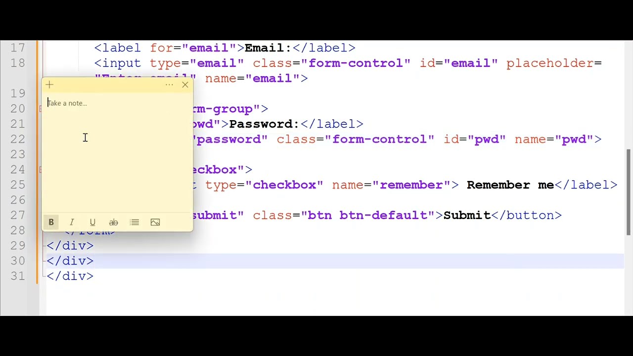 Html Bootstrap Responsive Login Form for beginners #html5 #css # ...