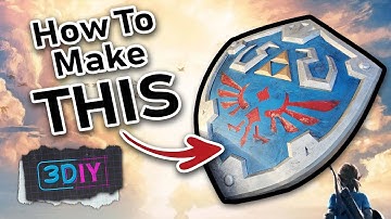 How to 3D Print and finish a Hylian Shield - Legend of Zelda Breath of the Wild DIY Prop
