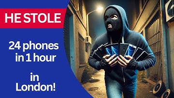 He stole 24 phones in 1 hour in London!