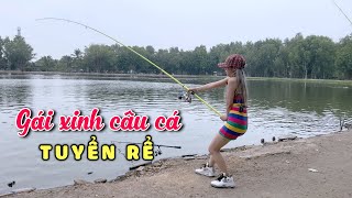 Dẫn Gái Xinh Đi Câu Cá Khủng Phê Không Tưởng Tại Hồ Cá Bự Bậc Nhất Sài Gòn  | Chung Nguyễn Fishing - Youtube