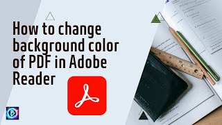 How to change background color of a PDF in adobe reader? #adobereader #tips #windows