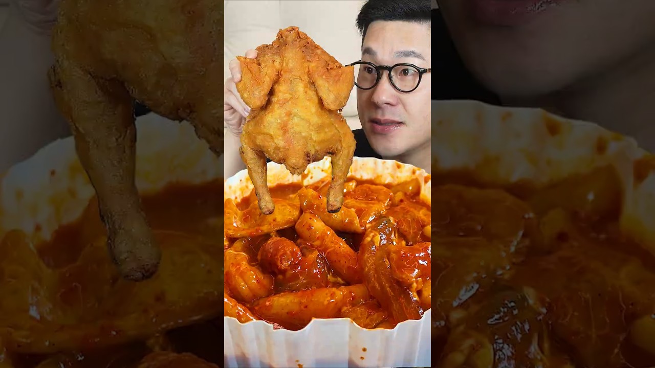 꿀조합! 옛날통닭과 엽기떡볶이 먹방
